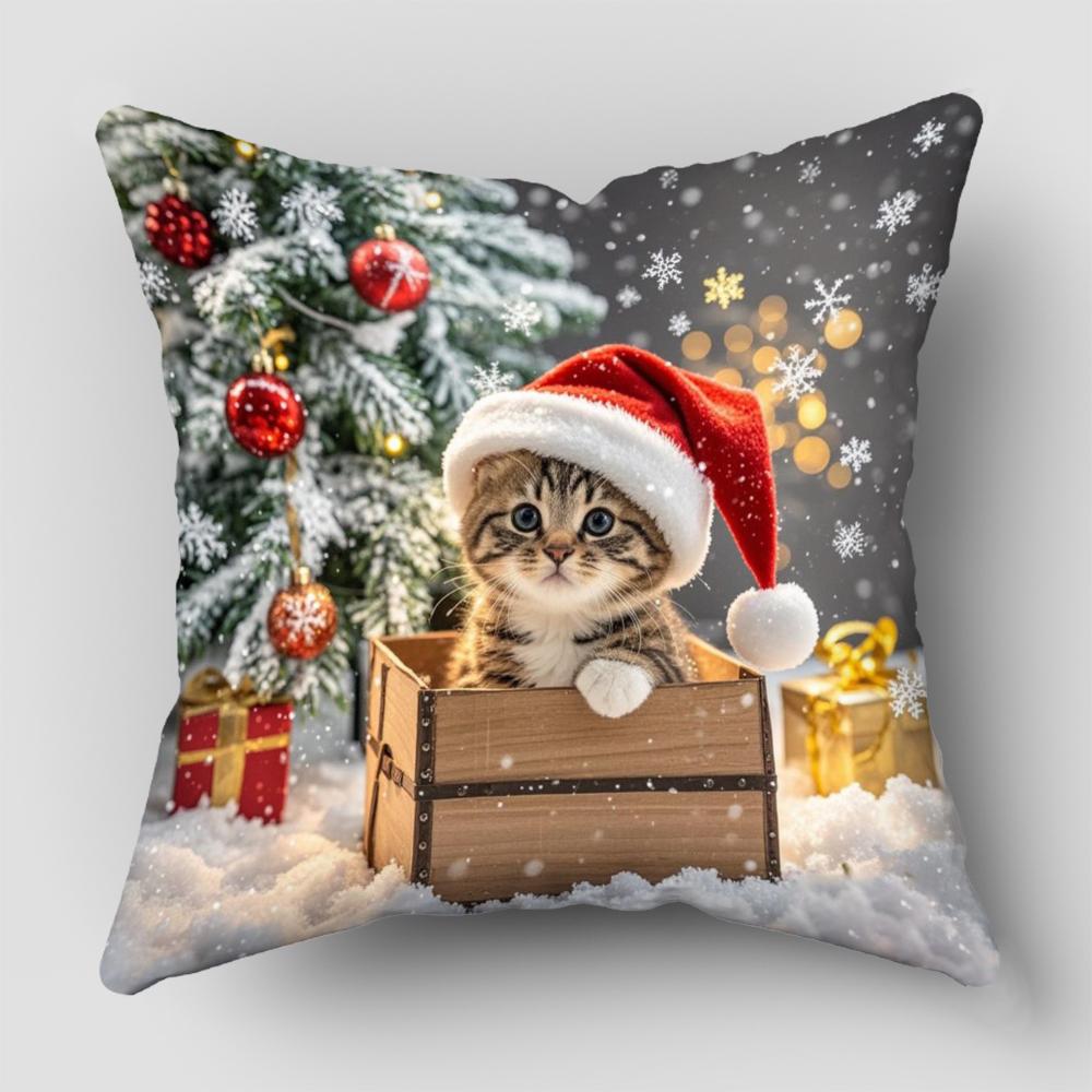 pc Pillow Case Christmas Animals Cushion Cover Throw Pillow Case Sofa Home Decorative Pillows Cover