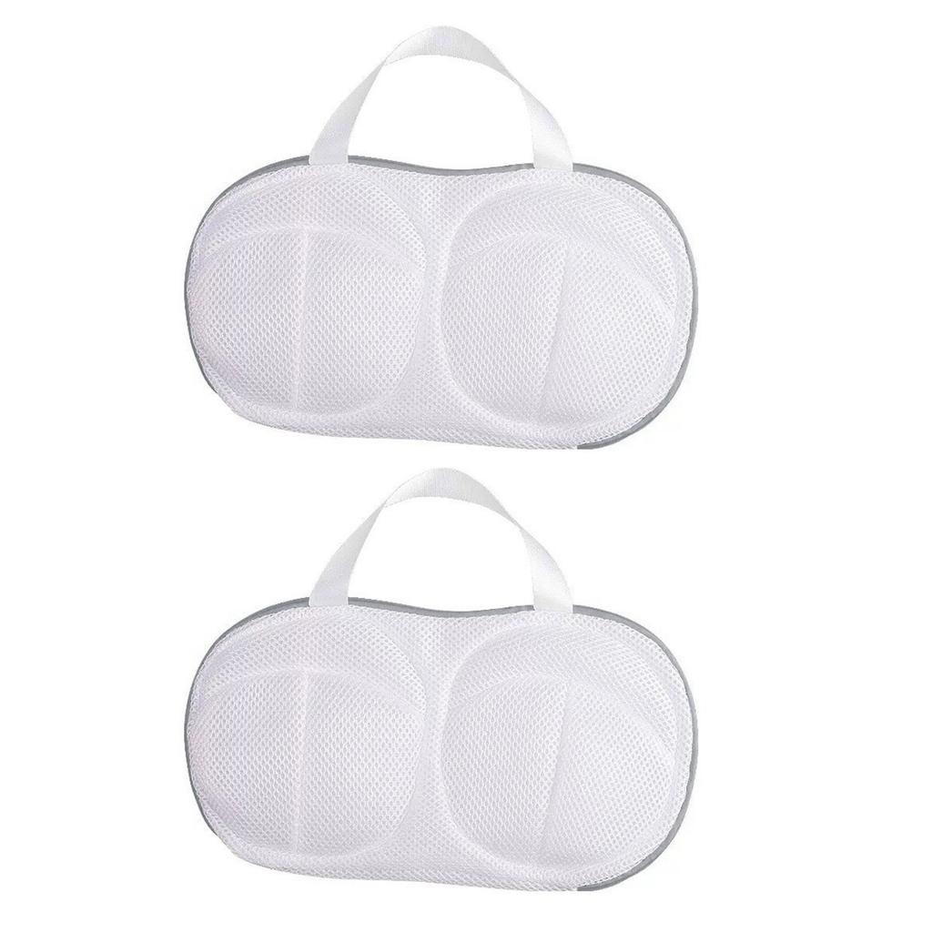1/2Pcs Bra Laundry Bag Bra Wash Bag Mesh Laundry Washing Bag with Zipper Foldable Mesh Lingerie Underwear Mesh Bra Washer Bag