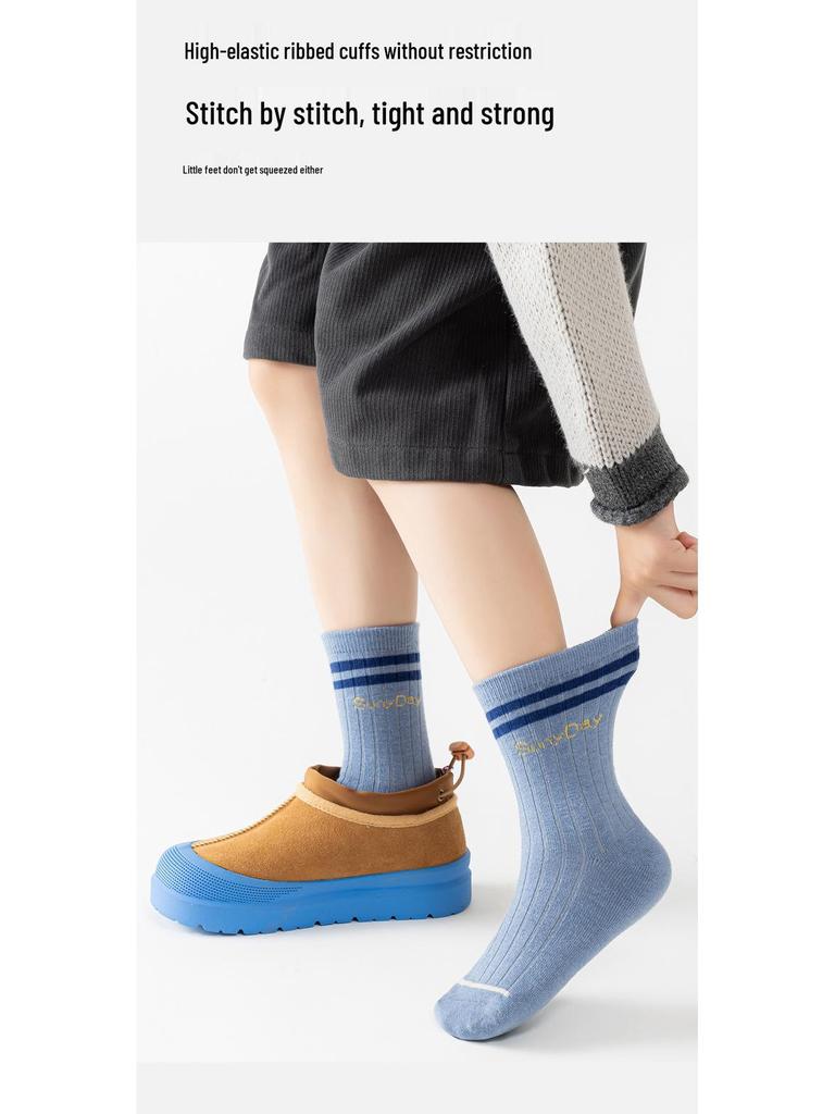 Мужские носки из кашемировой шерсти - Устойчивые к грязи, теплые, бесшовные, средней длины до середины икры, утолщенные для осенне-зимних видов спорта и студентов