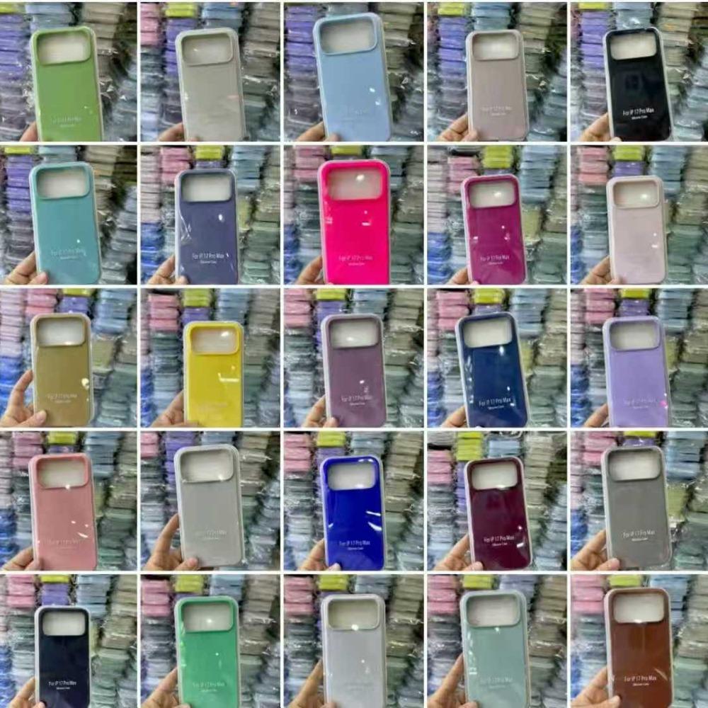 Роскошный чехол из жидкого силикона однотонный, с мягким покрытием Soft-Touch для iPhone 17 Pro Max Air 16E 15 14 Plus 13 12 11, полный комплект, противоударная защитная крышка