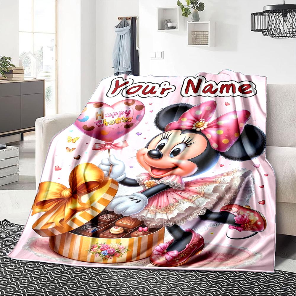 Custom Name Princesses Together blanket for Couch & Bed, Plush Cozy Fuzzy Blanket Super Soft & Warm Blankets for Fall and Winter. 0908120