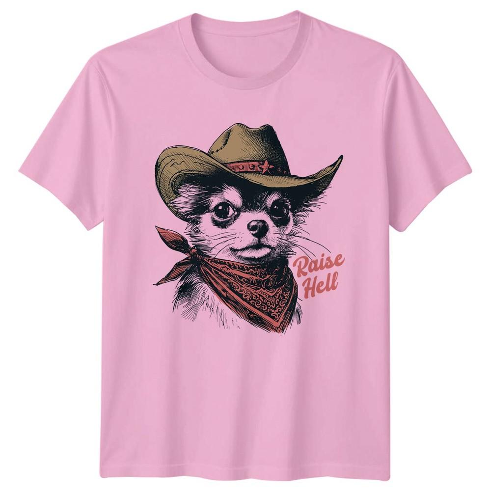 Raise Hell TShirt Chihuahua Western Dog Lover Gift For Him And Her