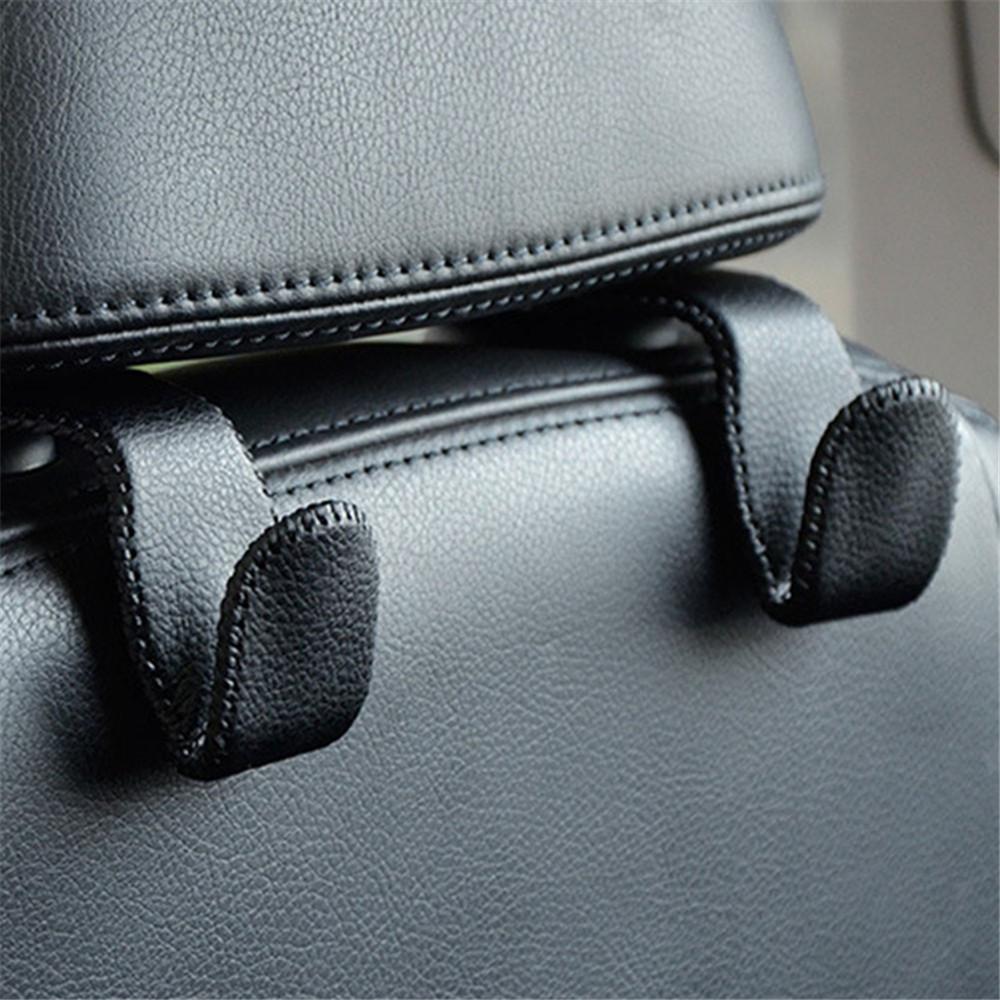1 шт. крючки для подголовника автомобильного сиденья, кожаная скрытая задняя вешалка, держатель для хранения, органайзер, задняя стойка для кошельков, сумок, аксессуары для интерьера