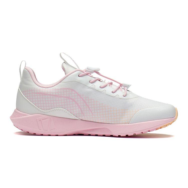 LiNing Comfortable Sports Running Shoes Kids Sneakers Pink White YKFS098-4
