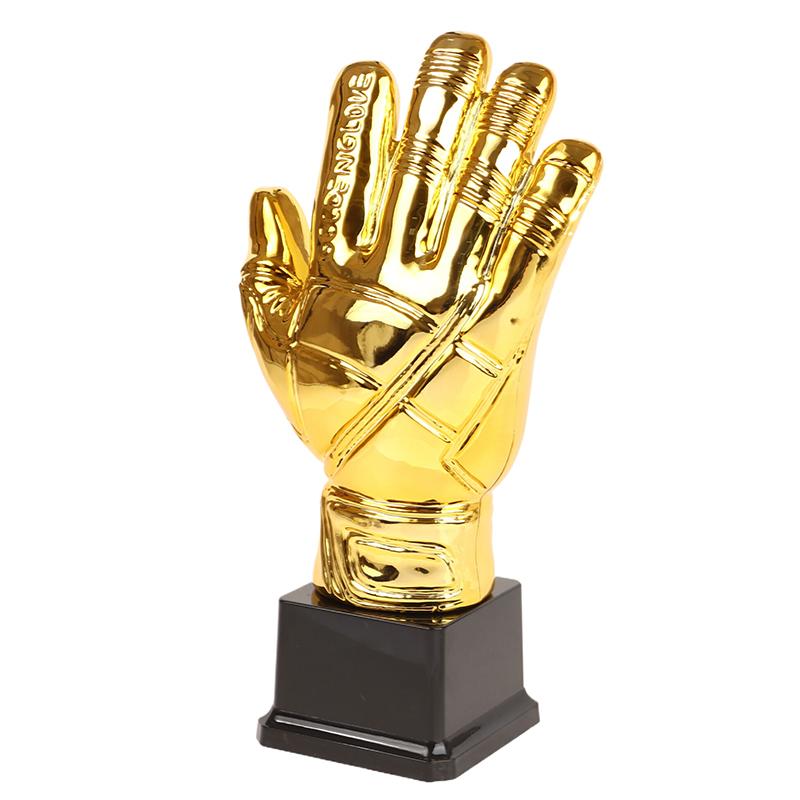 Победитель футбольного трофея «Золотые перчатки» Золотые трофеи Соревнование вратарей по футболу Перчатки для взрослых Награда для школьников Кубок трофеев