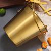   Stainless Steel Pails Small Ice Bucket with Handle for Beverage Wine French Fries Chicken   Home   Parties Use