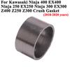 Прокладка выпускной трубы мотоцикла Escape Crush для Kawasaki Ninja 400 300 200 EX400 EX300 EX250 Z250 Z400 Z300 Прокладка средней соединительной трубы