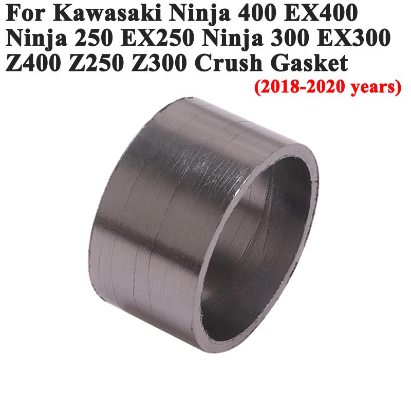 Прокладка выпускной трубы мотоцикла Escape Crush для Kawasaki Ninja 400 300 200 EX400 EX300 EX250 Z250 Z400 Z300 Прокладка средней соединительной трубы