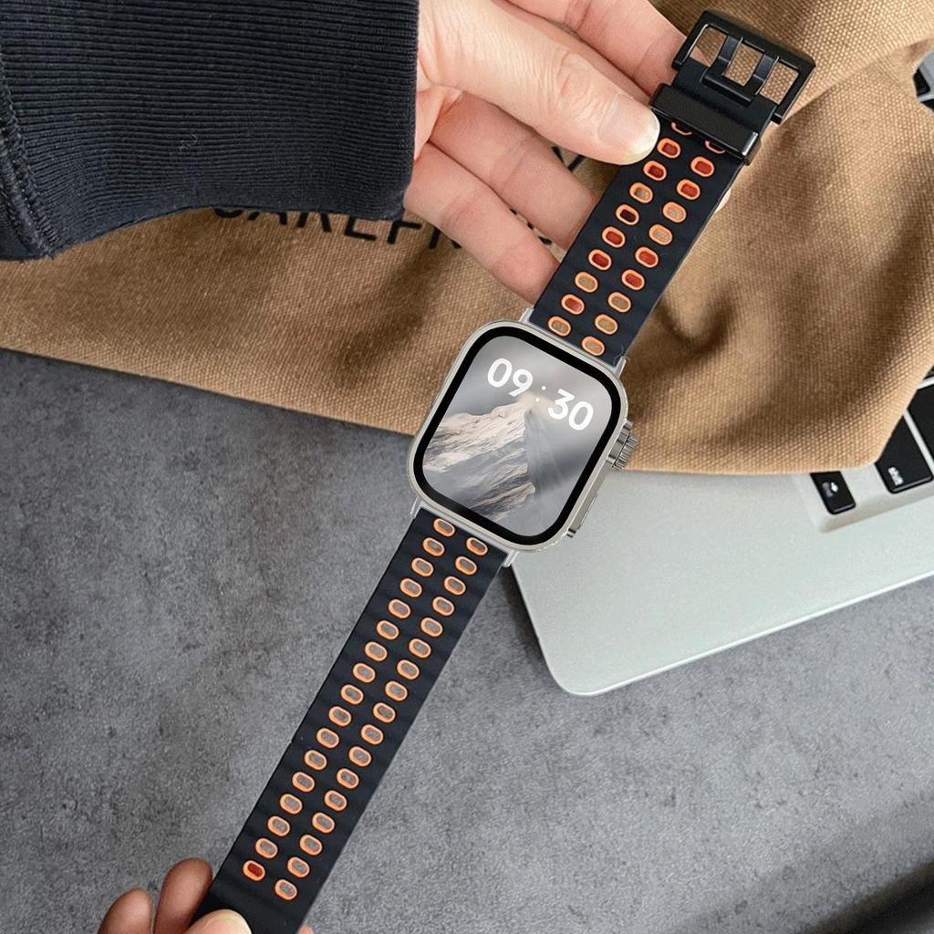 Морской ремешок+ПК чехол для Huawei Watch Fit4 4 Pro Двухцветный ремешок Ghange To Ultra Чехол для Huawei Fit 3 Аксессуары для умных часов