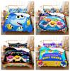 3D детская комната с мультяшным принтом, комплект постельного белья, пододеяльник с изображением акулы, наволочка, 2/3 шт., DE100 * 135, полноразмерный декоративный пододеяльник
