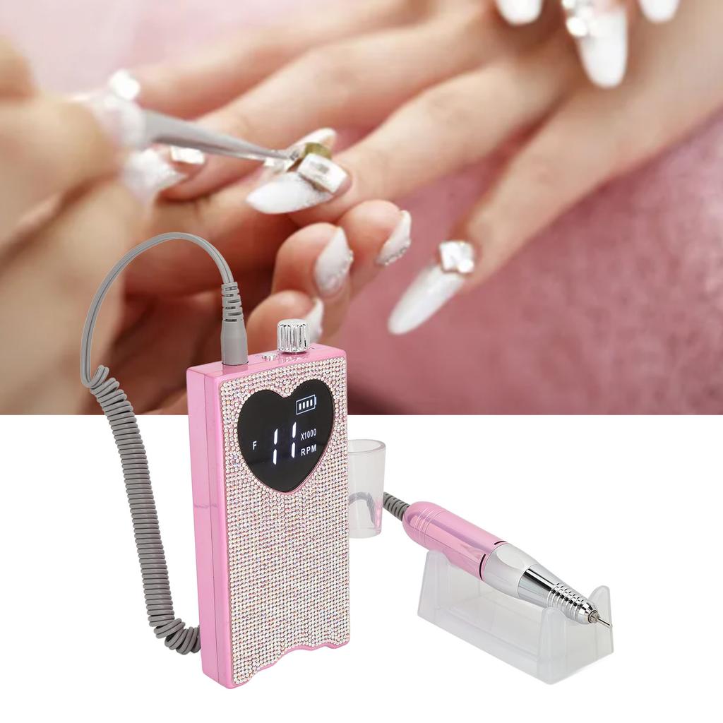 Шлифовальный станок для маникюра Аккумуляторная портативная многофункциональная электрическая дрель для ногтей 100?240