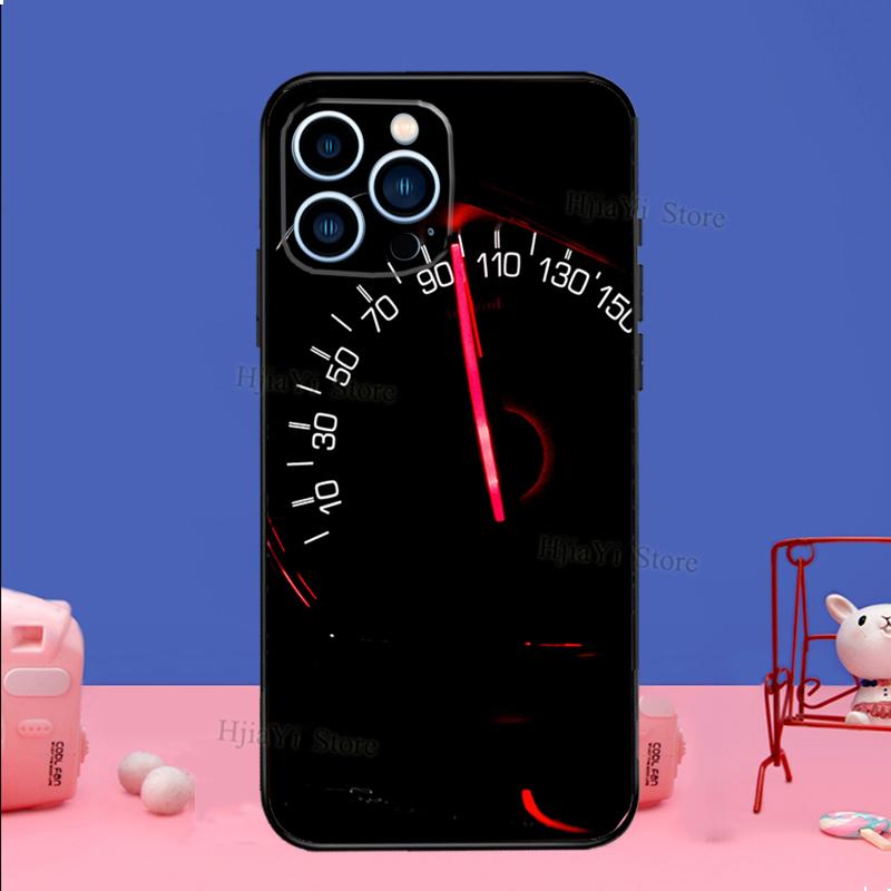 Speedometer Car Phone Case For iPhone Samsung Galaxy Redmi Xiaomi Oppo OnePlus Note S A 7 8 9 10 11 12 13 14 20 21 22 23 53 54 Pro Max Plus Ultra