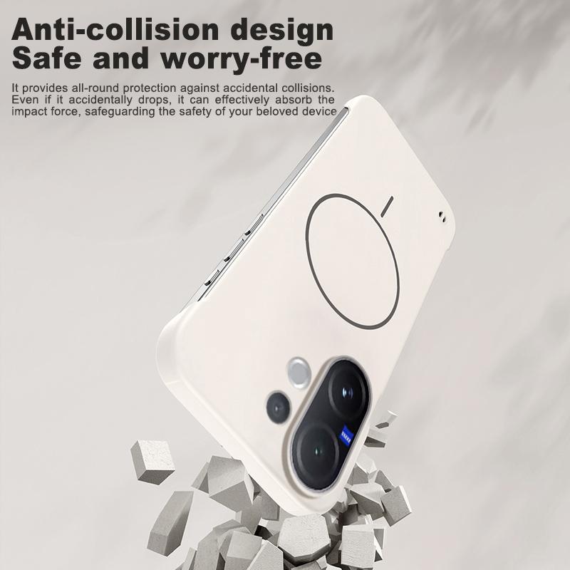 Для Magsafe Безрамочный Чехол Для VIVO V60 Матовый Ультратонкий Беспроводная Зарядка Жесткий ПК Противоударный Чехол для V60 V50 V40 Lite Накладка