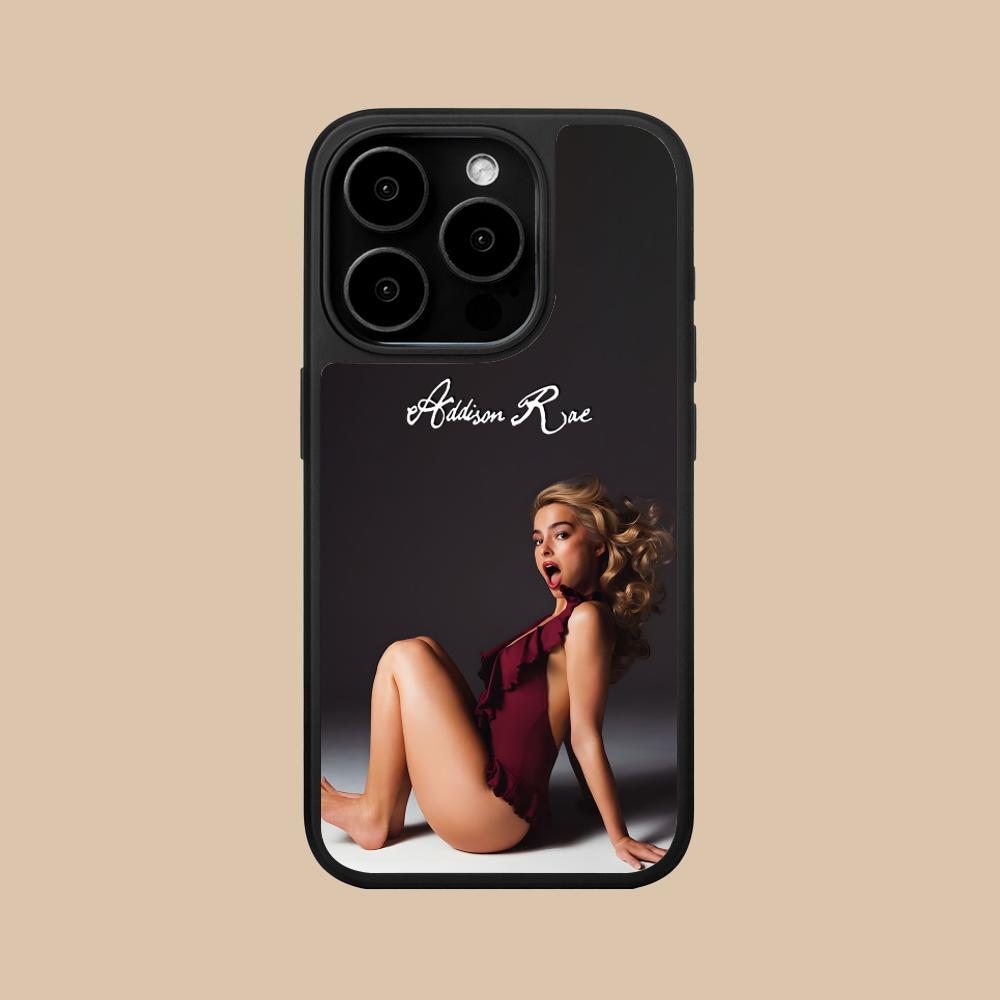 Чехол для мобильного телефона Addison Rae для iPhone 17 16 15 14 13 12 11 Air Pro Max Plus Матовая поверхность Цветной чехол для смартфона Роскошный