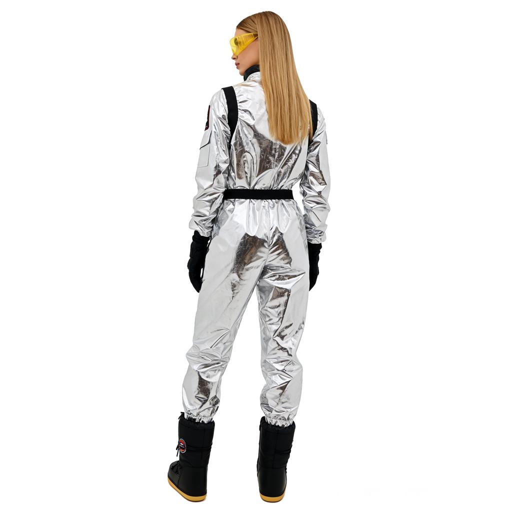 Silver Printed Astronaut Jumpsuit Costume-Space Theme Birthday/Carnival TV/Movie Unisex Adult Cosplay