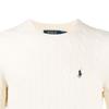 Polo Ralph Lauren FW21 Толстый трикотажный свитер с вышитым логотипом Мужской свитер Белый 710719546001