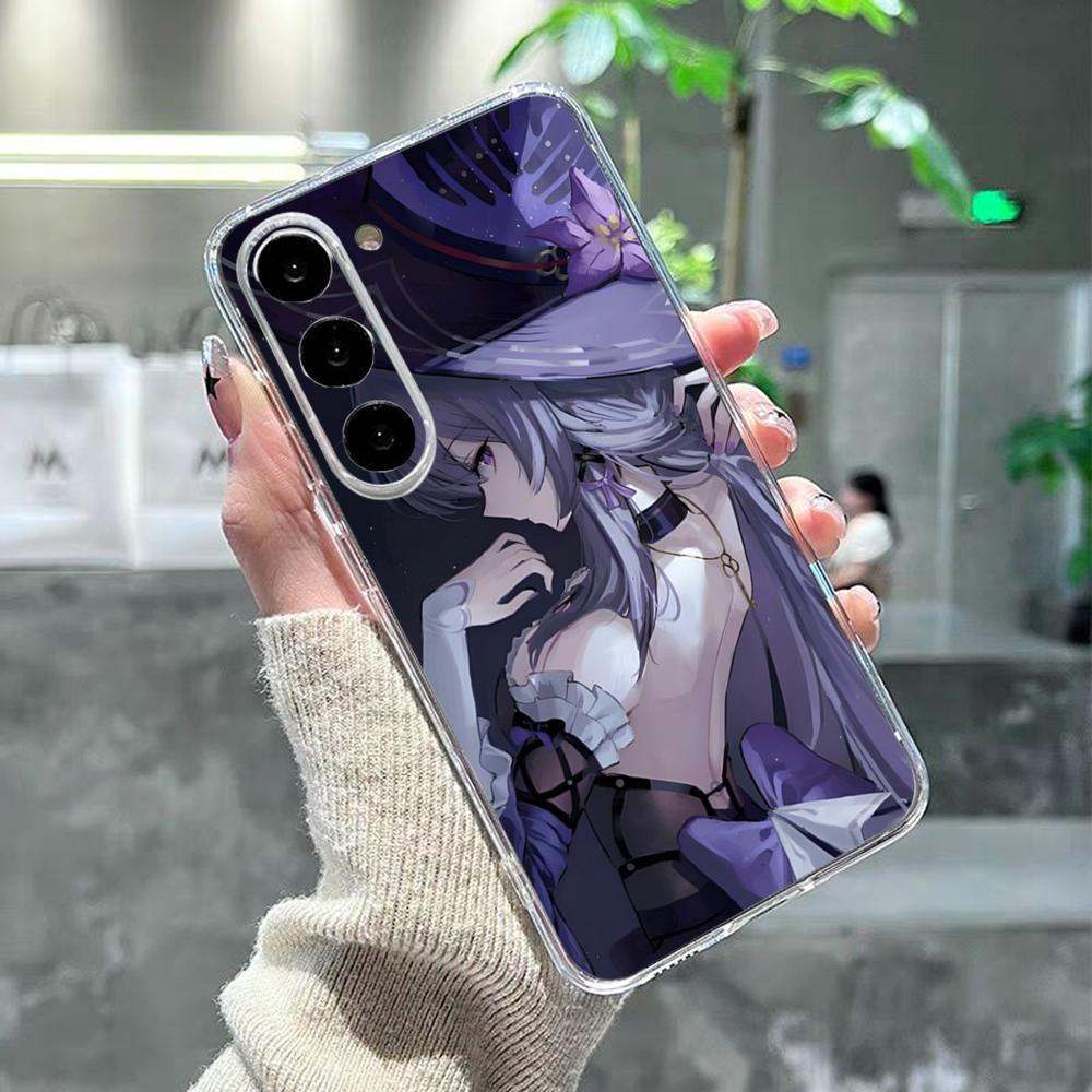 Чехол для телефона Honkai Star Rail Herta для Samsung S26 S25 S24 Ultra S23 Fe S22 S20 S21 Plus Plus 5G Fe Прозрачная крышка
