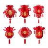 Chinese New Year Hanging Lantern Decoration Fu 3D Oriental Classic Elements Spring Festival Decor for Restaurant Home Decor