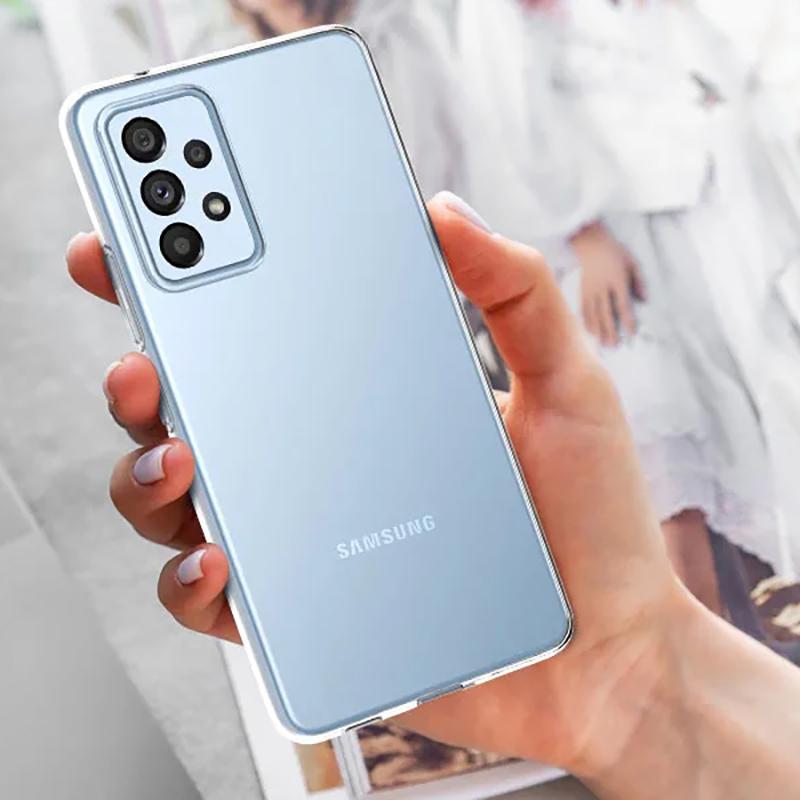 Ультратонкий силиконовый прозрачный мягкий чехол для Samsung S23 Ultra A54 A34 A14 A04 A04S A53 A73 A33 A23 A13 A52 A32 A22 A72 A12 A51 A71 Полная противоударная крышка