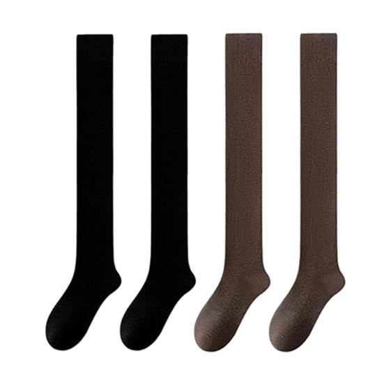 Женские чулки выше колена, эластичные рубчатые чулки выше колена, самонагревающиеся дышащие носки для сапог для свиданий, вечеринок, уличной одежды