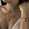 Женская мода Изысканный роскошный браслет-ожерелье с подвесками в виде морской звезды, ракушки, дельфина Ретро стиль океанского отпуска Ювелирные изделия для женщин