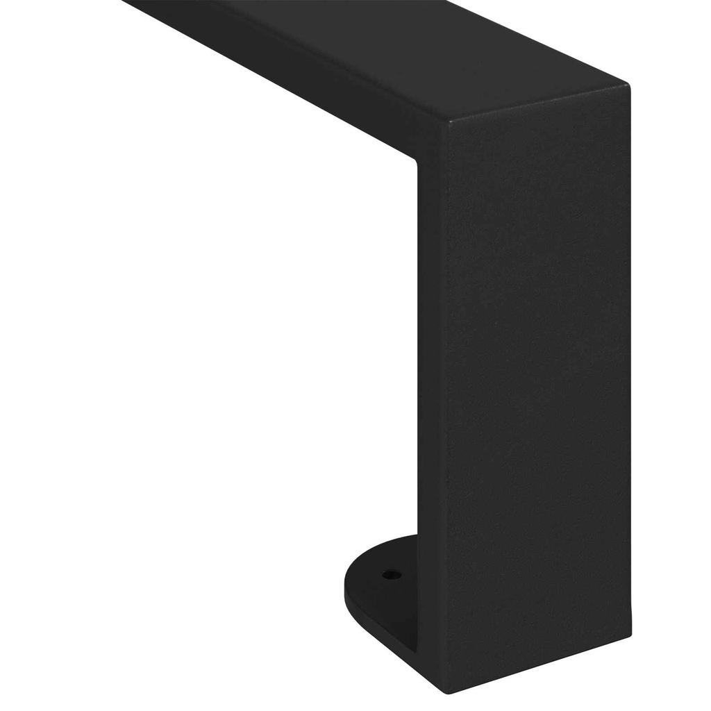 Furniture Legs 12 pcs Black 311 x 40.5 x 100 mm Iron