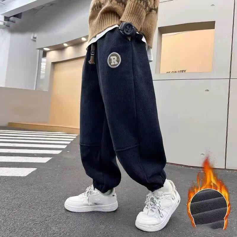 Мальчик Спортивные штаны Детские Повседневные брюки Корейский Хай-стрит Хип-хоп Спортивные штаны Осень Детская одежда