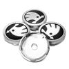 4Pcs 60mm Car Styling Wheel Center Hub Caps Rim Cover Badge Emblem For Skoda Octavia Fabia Rapid Superb Kodiaq Scala Karoq VRS  QN8