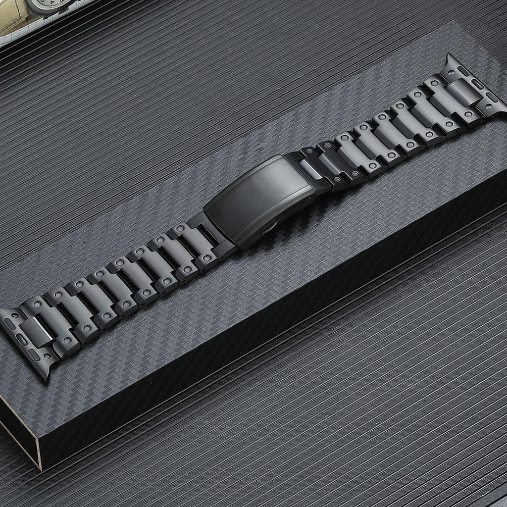 Ремешок из титанового сплава для Apple Watch Series 8 7 6 4 3 5 se iWatch Ultra 49 мм 44/42/45 мм, металлический браслет-браслет, ремешок для часов
