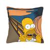 Pillow Case Funny SSimpsons The Scream Parody Custom  Pillow Cover For Wedding Party Home Decor Vintage Pillowcases