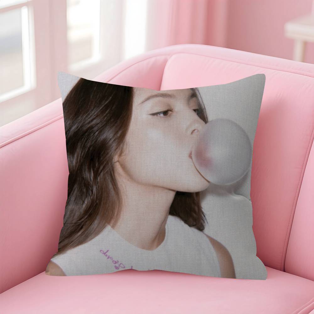 Singer Drop Dead Music Pillow Covers Cartoon Sofa Decorative Home Doublesided Printing Short Plush Cute Cushion Cover