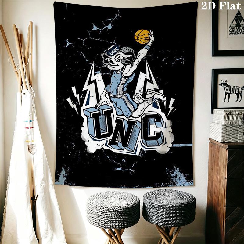 UNC-inspired fashion style Pattern Home Decor Tapestry, Wall Hanging, Decorative RV Wall Cloth.XGT0914210