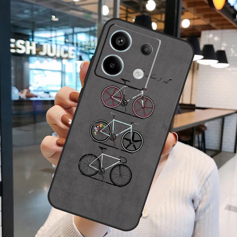 Bike Bicycle Cycling Case For Xiaomi Redmi Note 13 Pro 10 11 12 14 15 Pro Plus Redmi 15C 14C 10C 12C 13C 15 Cover