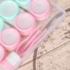 5 пар футляров для контактных линз, косметический ящик для хранения контактов с бутылкой и пинцетом