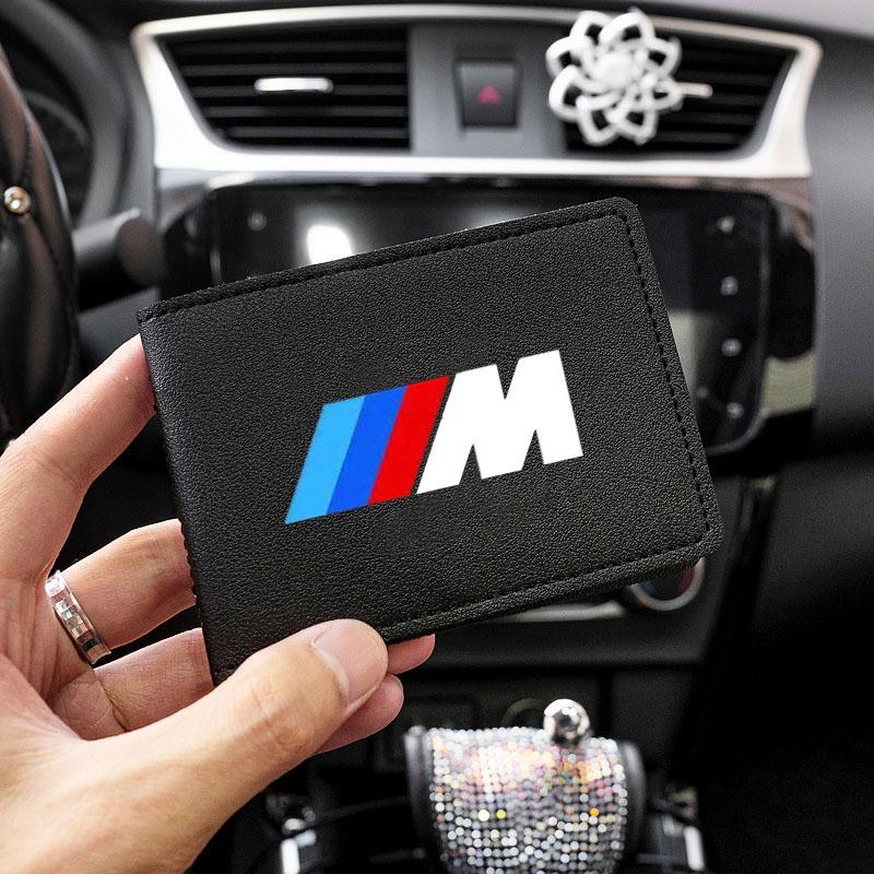 RPGN6 Car Driver's License Driving Document ID Credit Bag Sticker For BMW M Power X1 e84 X3 f25 X5 e53 x6 e71 ix3 i3 320i 330d M4 1 3