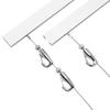 0.5-2M Adjustable Art Display Hanger 304 Stainless Steel Wire Cable Hanging Kit For Gallery Paint Picture Ceiling Suspension