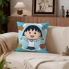Kids Chibi Maruko Chan Cushion Cover Cushion Cover Set 4Pcs 50X50 45X45 40X40 Pillowcase Decorative Sofa Home Decor