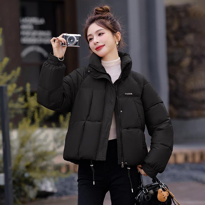 Women's Short Stand Collar Warm Windproof Winter Jacket