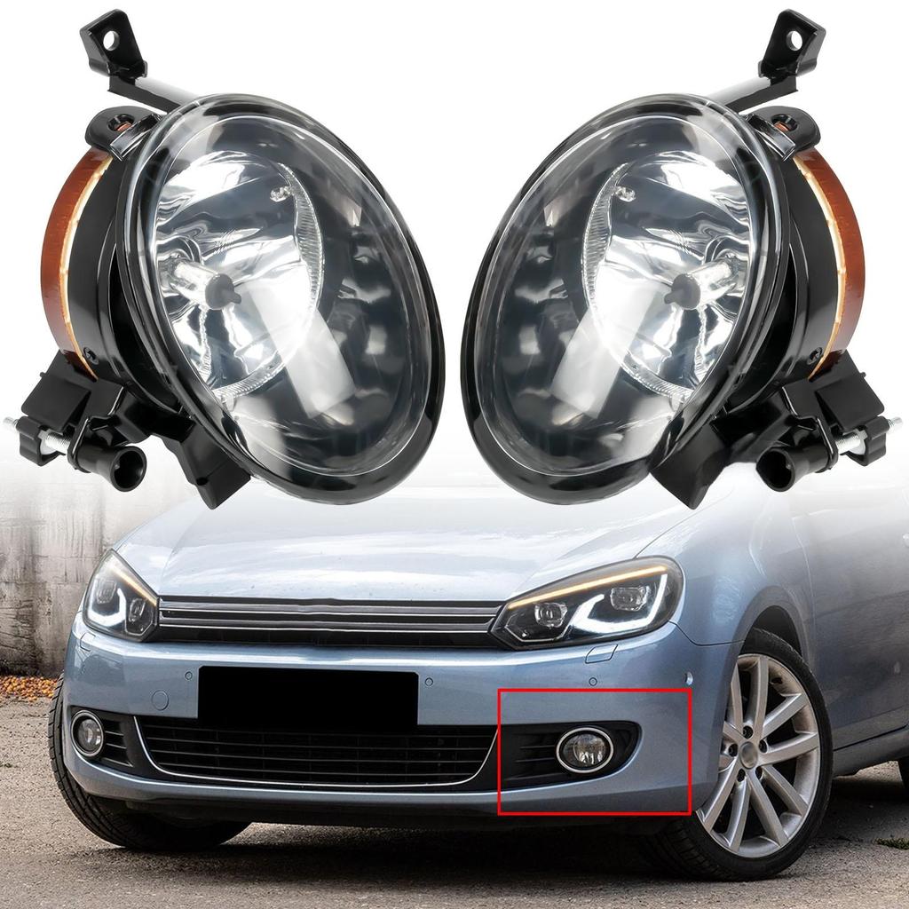 12 В 55 Вт светодиодные противотуманные фары дневного света DRL для Volkswagen VW GOLF MK6 2009-2011 JETTA MK6 2012-2014 противотуманные фары