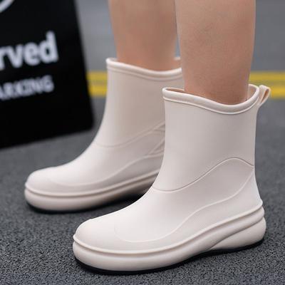 Женские водонепроницаемые резиновые сапоги, новые нескользящие мягкие подошвы для походов на открытом воздухе, мойки автомобиля, кухни, модная обувь