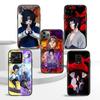 Мягкий черный чехол W-40 Naruto Uchiha Sasuke для iPhone 11 12 13 14 15 6 7 8 X XS Pro Max XR Samsung S21 S22 S23 S24 FE Ultra S8 Plus
