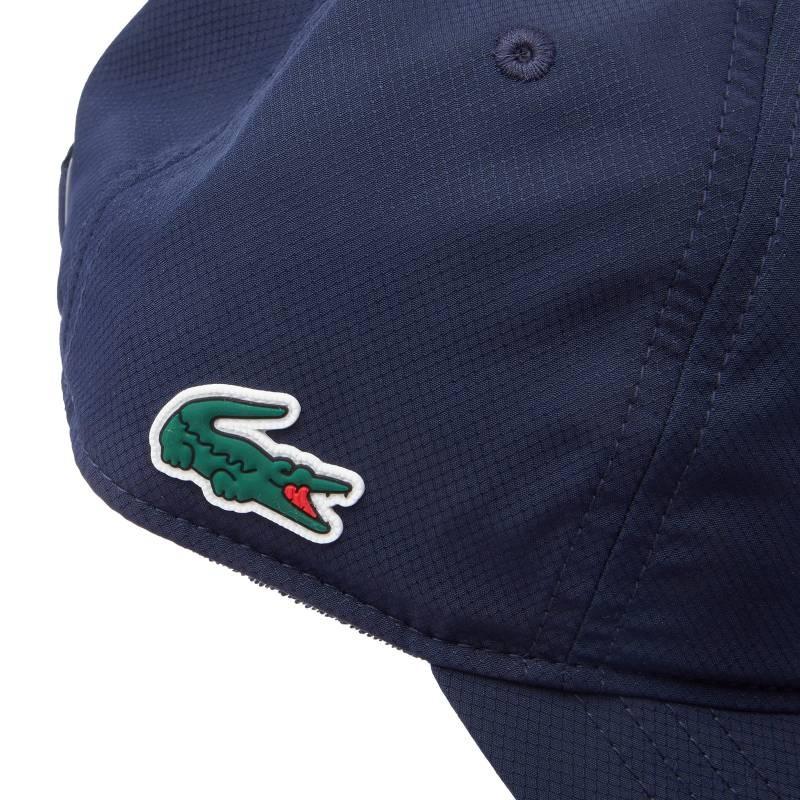 Lacoste Brand Logo Polyester Fiber Cap Women Blue Casual Duckbill RK2662166