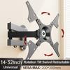 20° Tiltable TV Wall Mount Bracket 360° Rotated Holder Universal TV Mounts for 10-32 Inch LCD LED Monitor Flat Panel Halloween