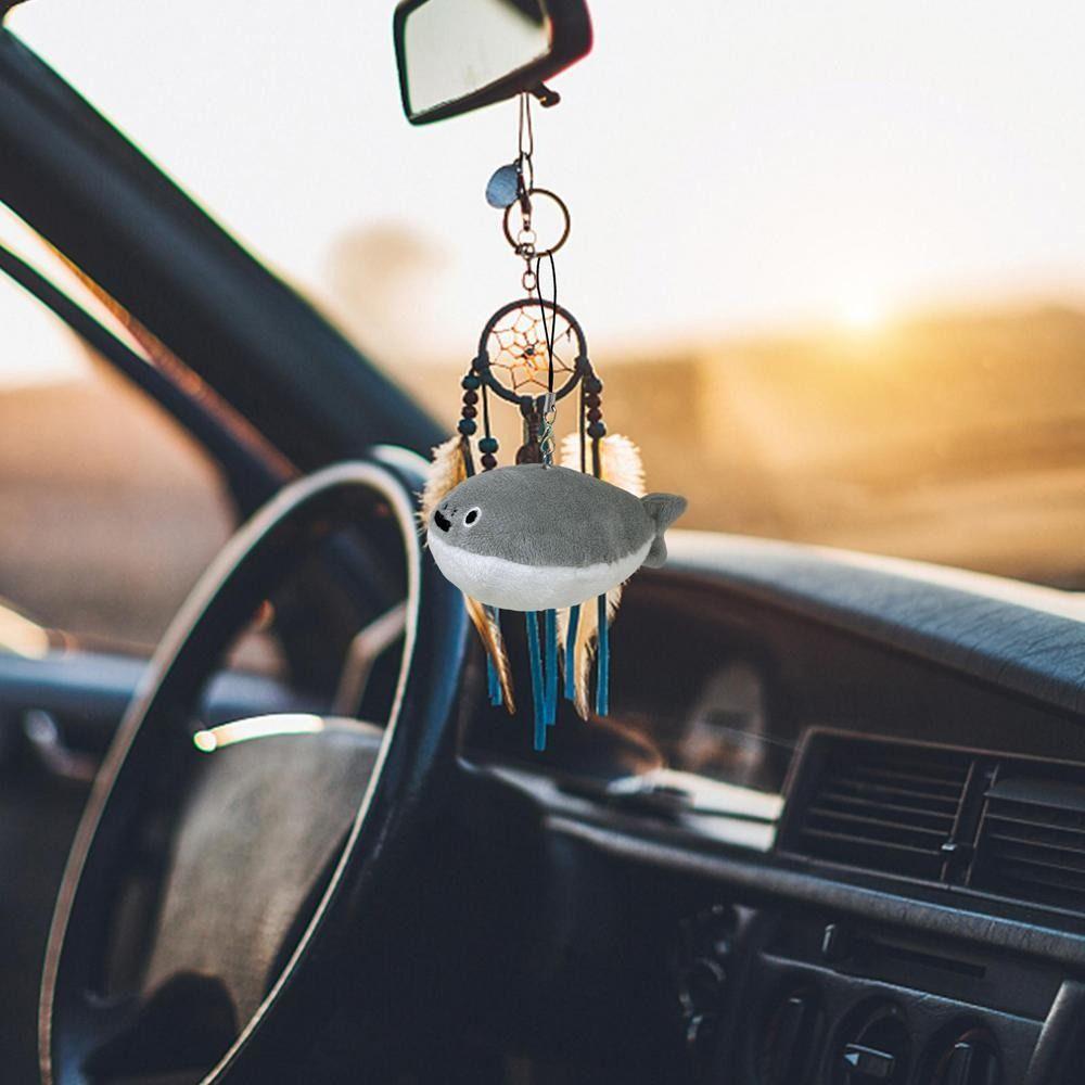Soft Squeeze Plush Fish Pendant Plush Stuffed Chirping Keyring Squeak Sacabambaspis Keychain Kids
