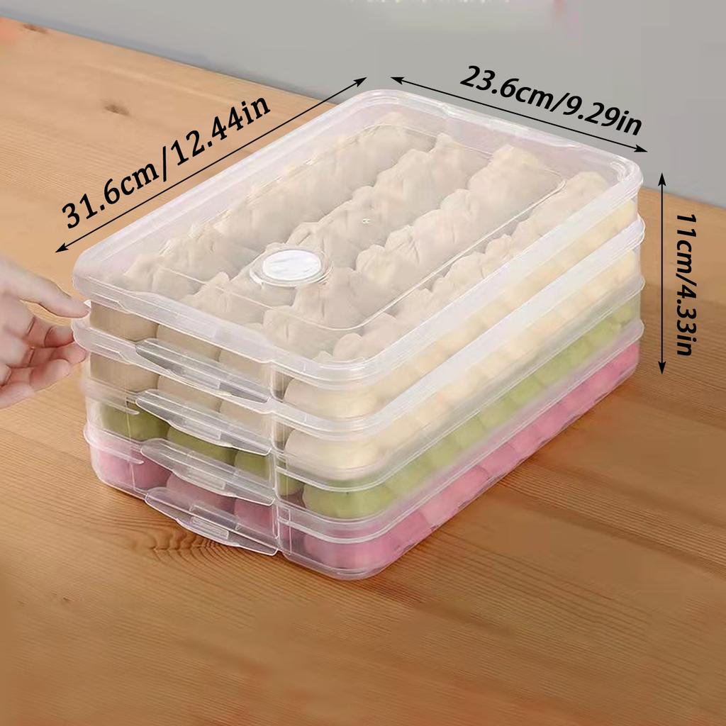 Dumpling Storage Box Food Refrigerator Fresh-keeping Box Household Dumplings Quick- Freezer Box
