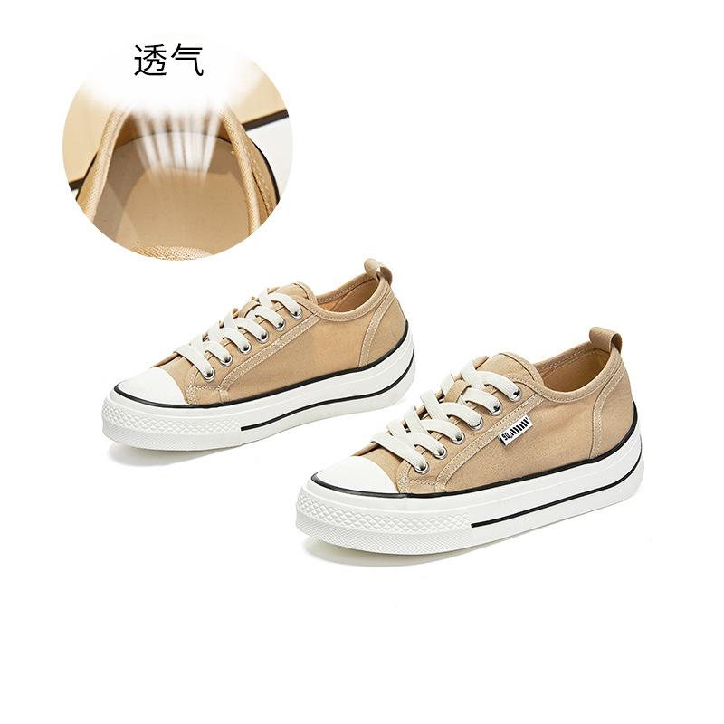 Холщовые туфли с головой манго, весенняя повседневная одинарная обувь на плоской подошве, универсальные маленькие белые туфли на платформе, спортивные кеды для скейтборда, женские