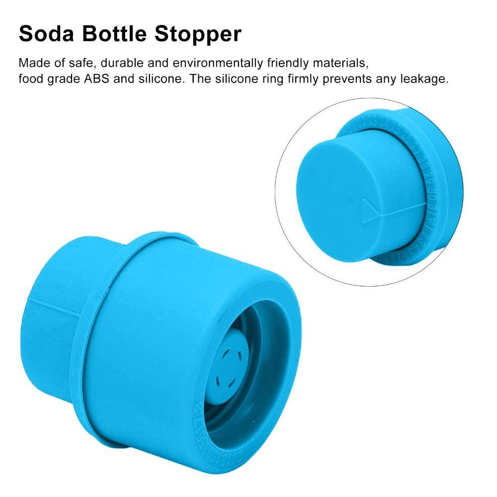 Blue Soda Bottle Stopper Portable Carbon Dioxide Saver Carbonated Drink Keeper Sparkling Water