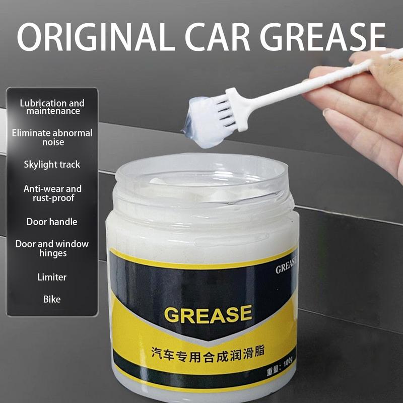 Car Door Hinge Grease 80g Car Window Track Lubricant Grease Multi-Purpose Long-Lasting Weatherproof Squeaky Door Hinge Lubricant
