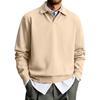 Мужская цветная рубашка с длинным рукавом, повседневный топ с воротником для ежедневной носки
