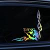 30496 #2 шт., наклейка с воющим волком на автомобиль, виниловая наклейка, водонепроницаемые декоративные наклейки для автомобиля